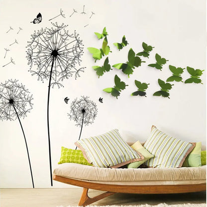 12Pcs 3D Butterfly Mirror Wall Sticker Decal Removable DIY Art Party Wedding Decoration Kids Room Home Decor Crystal Sticker